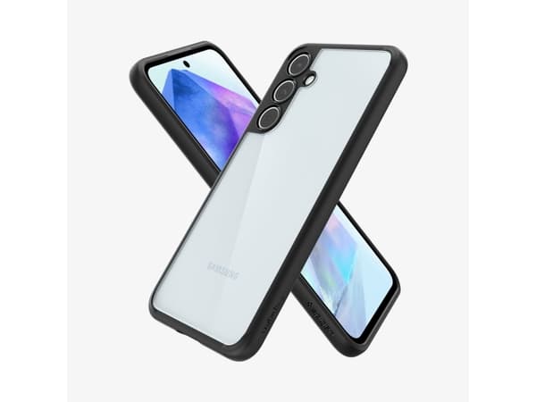 Spigen Ultra Hybrid, Cover, Samsung, Galaxy A55 5G, 16.8 cm (6.6"), Black, Transparent