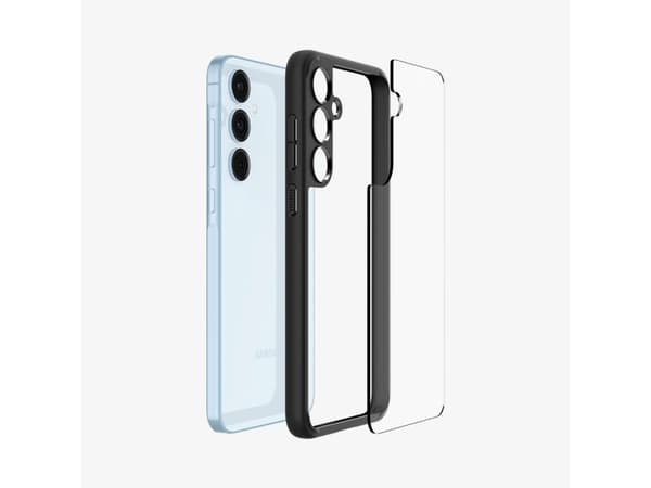 Spigen Ultra Hybrid, Cover, Samsung, Galaxy A55 5G, 16.8 cm (6.6"), Black, Transparent