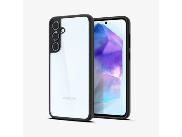 Spigen Ultra Hybrid, Cover, Samsung, Galaxy A55 5G, 16.8 cm (6.6"), Black, Transparent