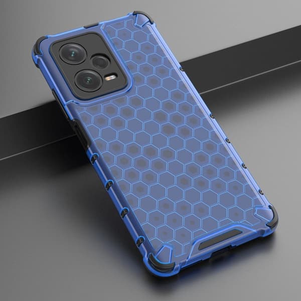 Xiaomi Redmi Note 12 Pro Plus Mobilskal Hybrid Honeycomb - Blå