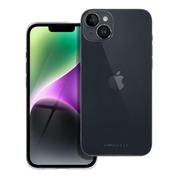 Roar iPhone 14 Plus Mobilskal Pure Simple Fit - Transparent