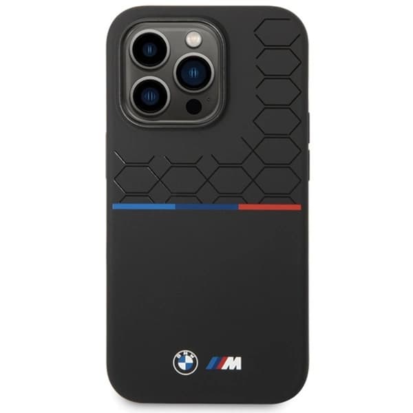 BMW iPhone 15 Pro Max Mobilskal Magsafe M Silikon Pattern