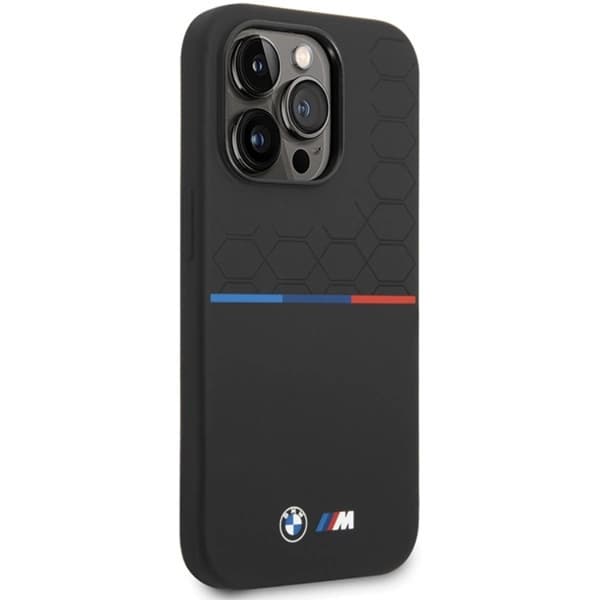 BMW iPhone 15 Pro Max Mobilskal Magsafe M Silikon Pattern