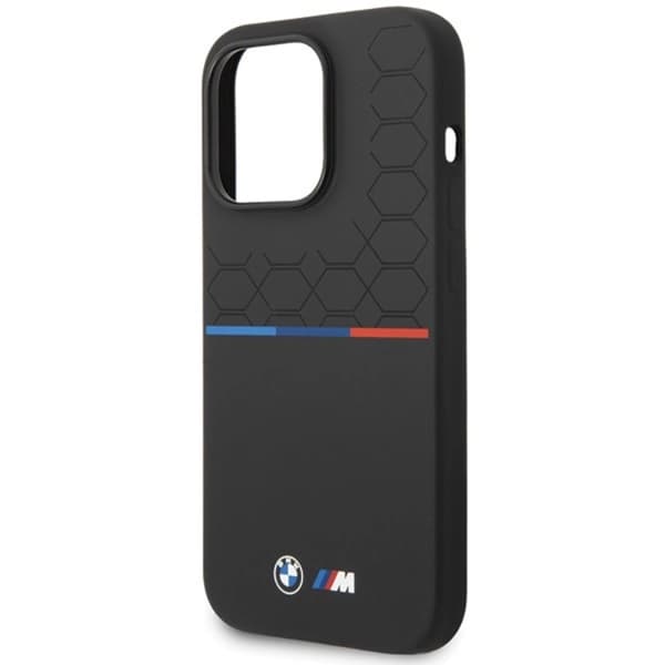 BMW iPhone 15 Pro Max Mobilskal Magsafe M Silikon Pattern