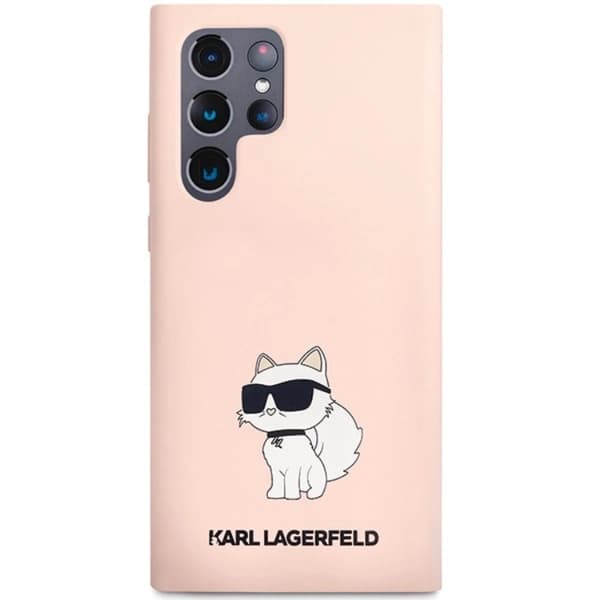 Karl Lagerfeld Galaxy S24 Ultra Mobilskal Silikon Choupette - Rosa