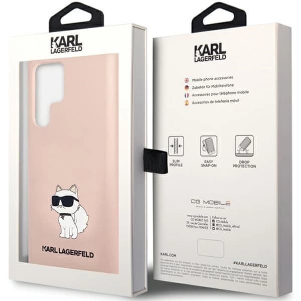 Karl Lagerfeld Galaxy S24 Ultra Mobilskal Silikon Choupette - Rosa