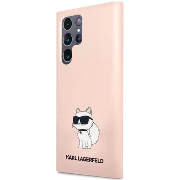 Karl Lagerfeld Galaxy S24 Ultra Mobilskal Silikon Choupette - Rosa