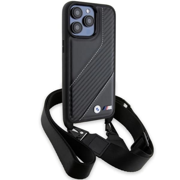 BMW iPhone 15 Pro Max Halsbandsskal M Edition Carbon Stripe