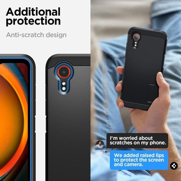 Spigen Galaxy XCover 7 Mobilskal Tough Armor - Svart