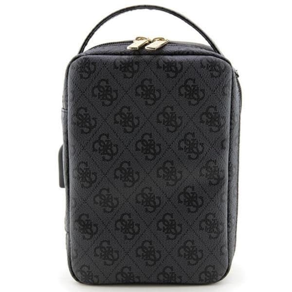 Guess Organizerväska Printed Stripes - Svart