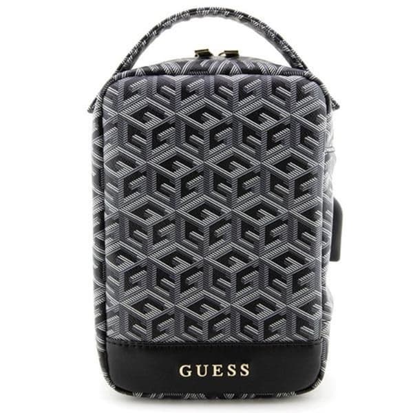 Guess Organizerväska GCube Stripe - Svart