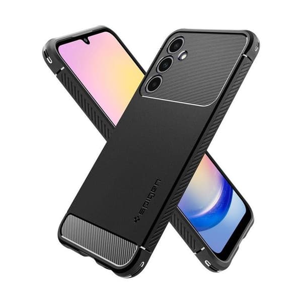 Spigen Galaxy A25 5G Mobilskal Rugged Armor - Matte Svart