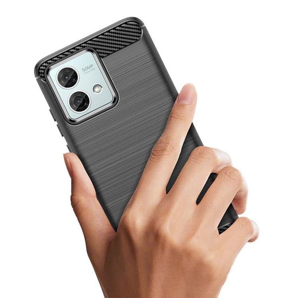 Motorola Moto G84 Mobilskal Carbon - Svart