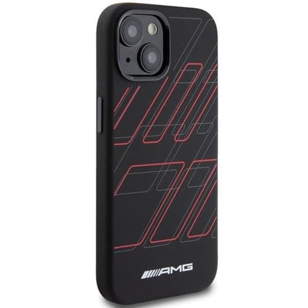 AMG iPhone 15/14 Plus Mobilskal MagSafe Silikon Large Rhombuses