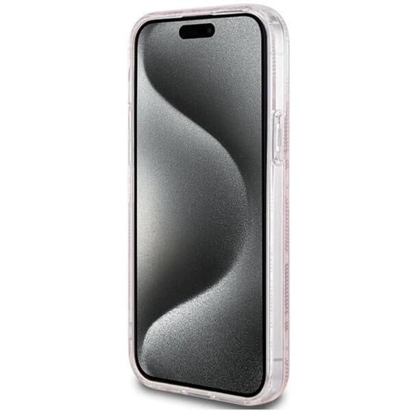 Guess iPhone 15/14 Plus Mobilskal Magsafe IML GCube - Rosa