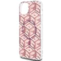 Miniatyrbild 6 av 8: Guess iPhone 15/14 Plus Mobilskal Magsafe IML GCube - Rosa