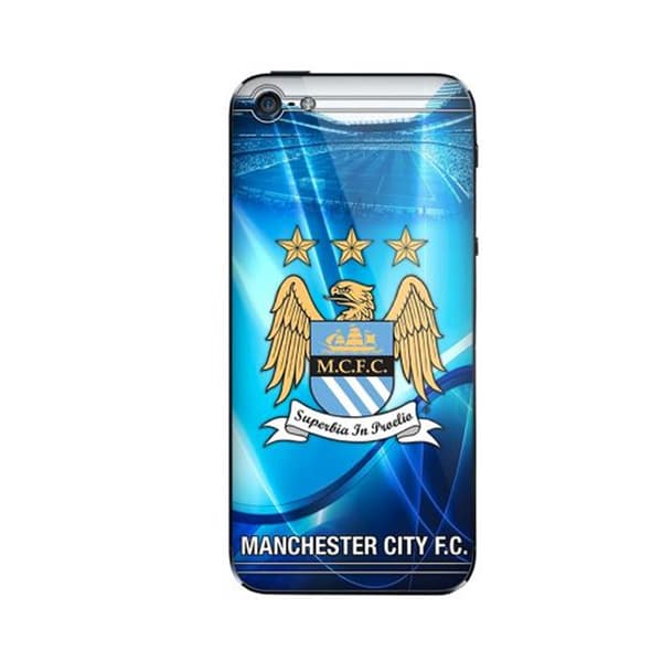 Manchester City FC iPhone 5S Phone Skin Blue/White/Gold One Size