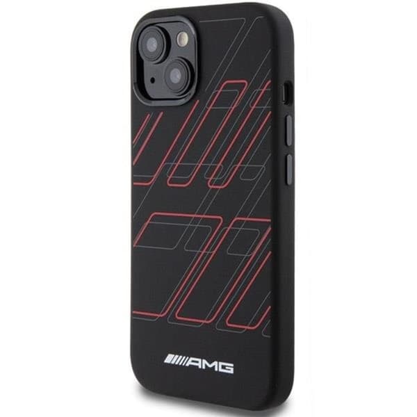 AMG iPhone 15/14/13 Mobilskal MagSafe Silikon Large Rhombuses