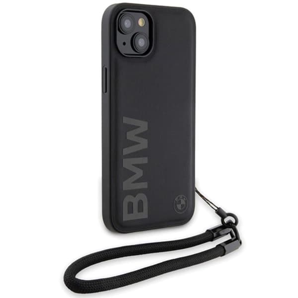 BMW iPhone 15/14/13 Mobilskal Signature Läder Wordmark Cord