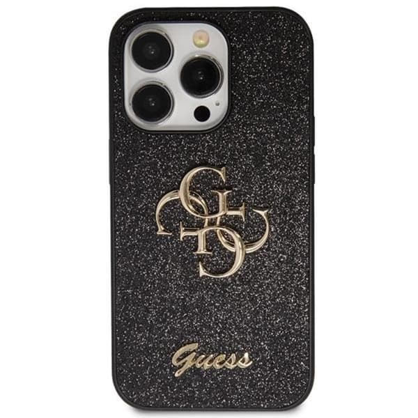 Guess iPhone 11/XR Mobilskal Glitter Script Big - sVART