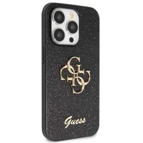 Guess iPhone 11/XR Mobilskal Glitter Script Big - sVART