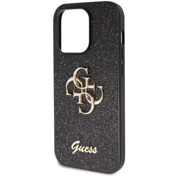 Guess iPhone 11/XR Mobilskal Glitter Script Big - sVART
