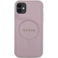 Miniatyrbild 3 av 8: Guess iPhone 11/XR Mobilskal Magsafe Saffiano - Rosa