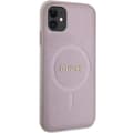 Miniatyrbild 4 av 8: Guess iPhone 11/XR Mobilskal Magsafe Saffiano - Rosa