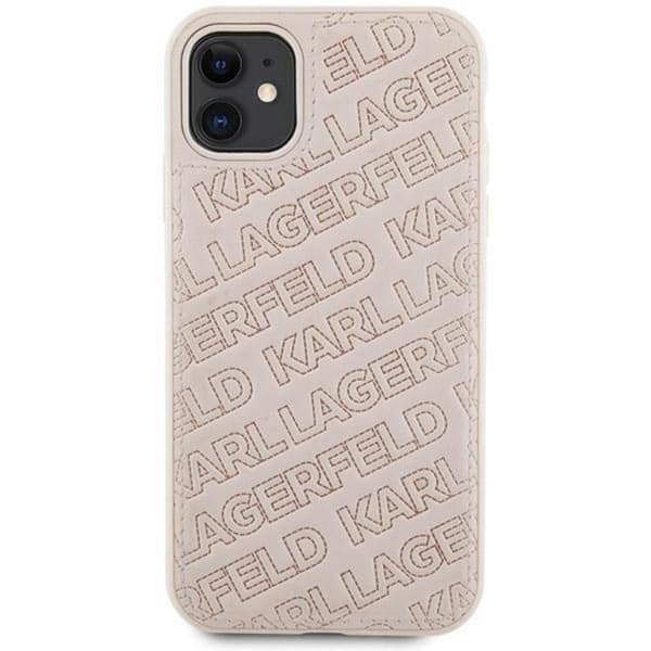KARL LAGERFELD iPhone 11/XR Mobilskal Quilted K Pattern - Rosa