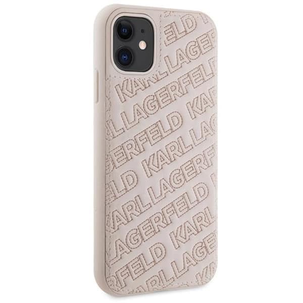 KARL LAGERFELD iPhone 11/XR Mobilskal Quilted K Pattern - Rosa