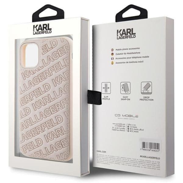 KARL LAGERFELD iPhone 11/XR Mobilskal Quilted K Pattern - Rosa