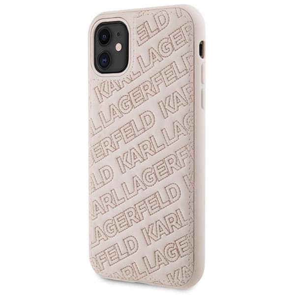 KARL LAGERFELD iPhone 11/XR Mobilskal Quilted K Pattern - Rosa