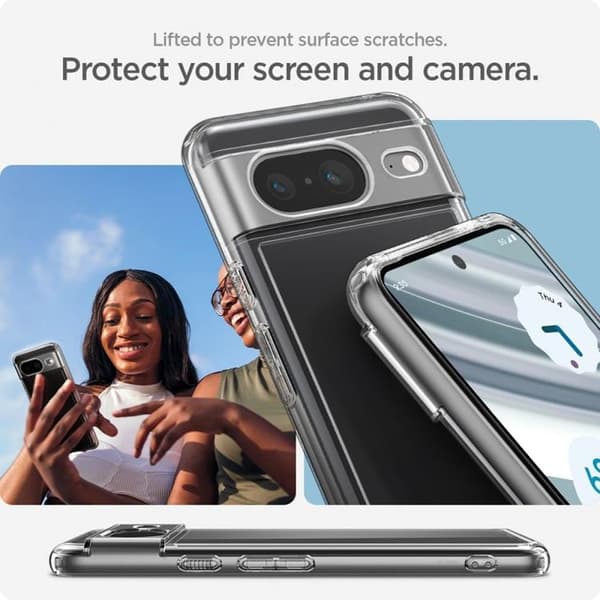 Spigen Google Pixel 8 Mobilskal Ultra Hybird - Crystal Clear