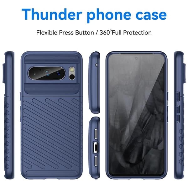Google Pixel 8 Mobilskal Thunder Twill - Blå