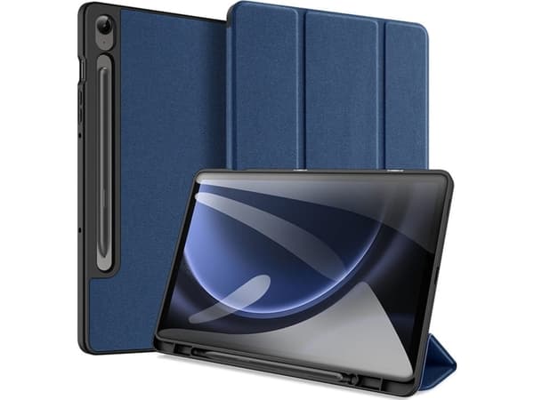 Dux Ducis Domo Samsung Galaxy Tab S9 FE fodral med stativ - blå
