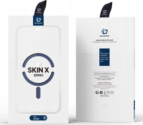 Dux Ducis Skin X Pro-deksel til Samsung S24 Ultra med magnetring og klaff - blå