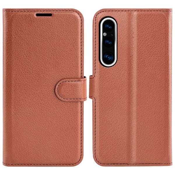 Sony Xperia 1 V Plånboksfodral Bekvämt - Brun