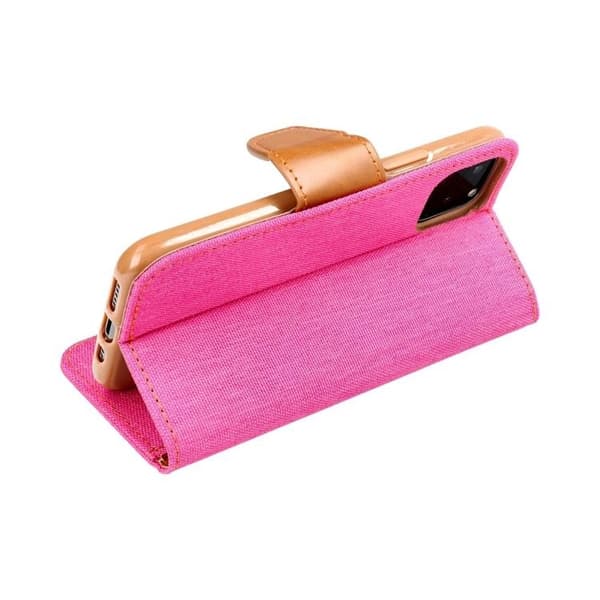 Xiaomi Redmi Note 13 Pro 5G Plånboksfodral Canvas - Rosa