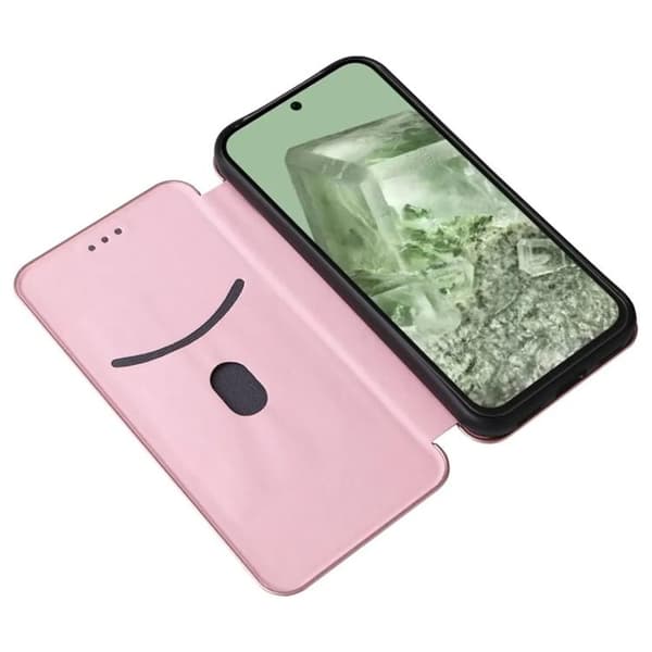 Google Pixel 8A Plånboksfodral Ställ - Rosa