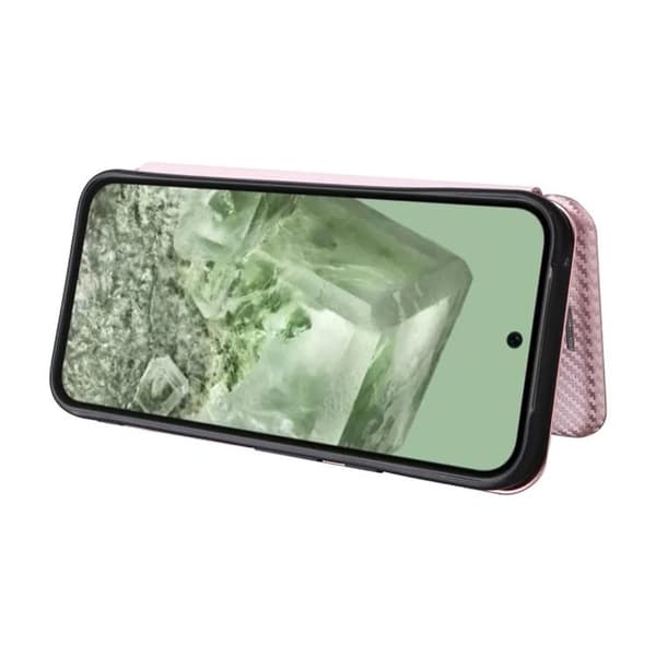 Google Pixel 8A Plånboksfodral Ställ - Rosa