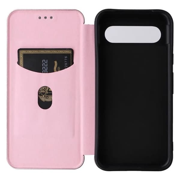 Google Pixel 8A Plånboksfodral Ställ - Rosa