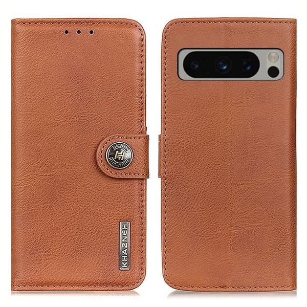 KHAZNEH Google Pixel 8 Pro Plånboksfodral Cowhide - Brun