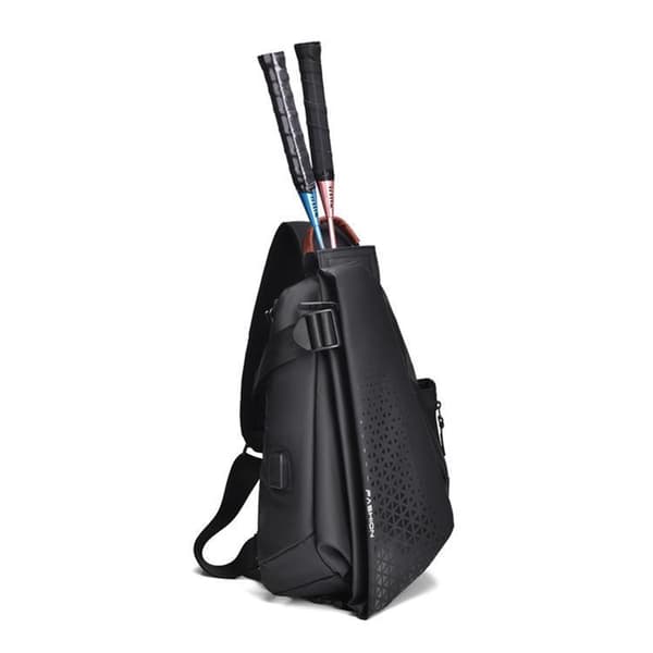 CrossBody Väska Ryggsäck USB Port - Svart