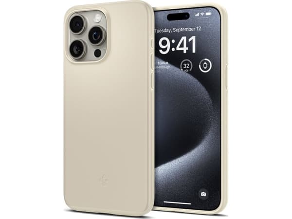 Spigen ACS06694, Omslag, Apple, iPhone 15 Pro, 15,5 cm (6.1"), Beige