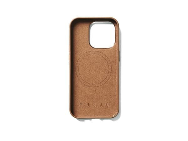 Troubadour Goods Limited Dėklas Mujjo Full Odinis dėklas Apple iPhone 15 Pro MagSafe (tan)