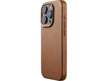 Troubadour Goods Limited Dėklas Mujjo Full Odinis dėklas Apple iPhone 15 Pro MagSafe (tan)