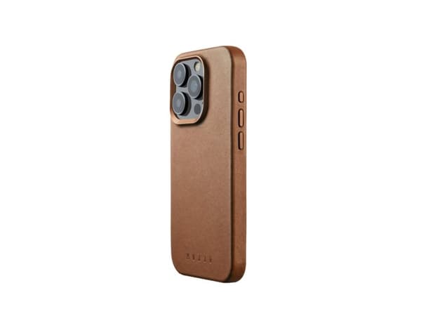Troubadour Goods Limited Dėklas Mujjo Full Odinis dėklas Apple iPhone 15 Pro MagSafe (tan)