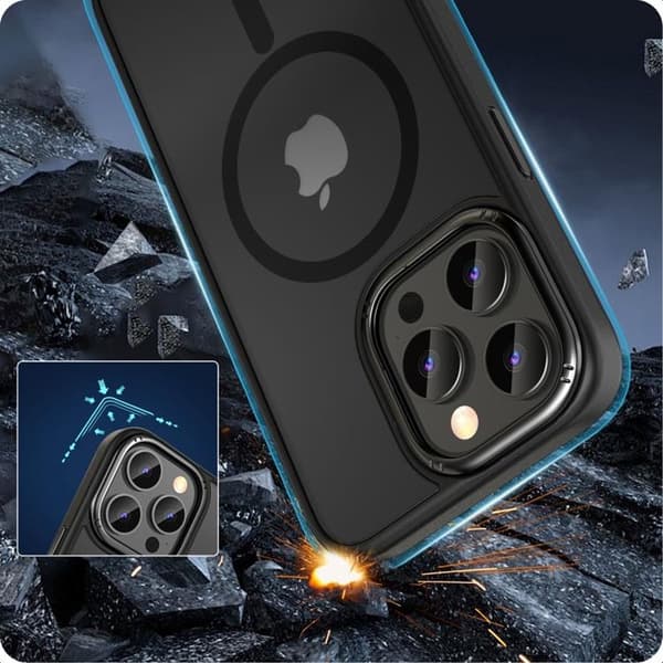 Tech-Protect iPhone 15 Pro Max Mobilskal Magsafe Magmat 2 - Svart