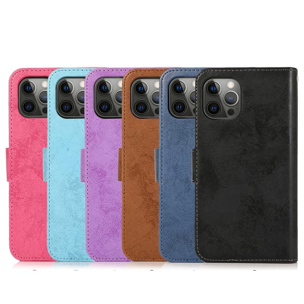 iPhone 13 Pro - Praktiskt Stilsäkert Plånboksfodral