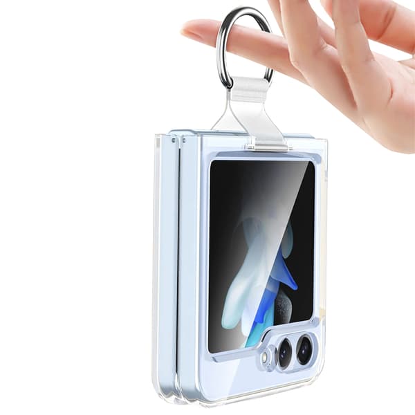 Samsung Galaxy Z Flip 5 - Skyddande Skal med Ringhållare